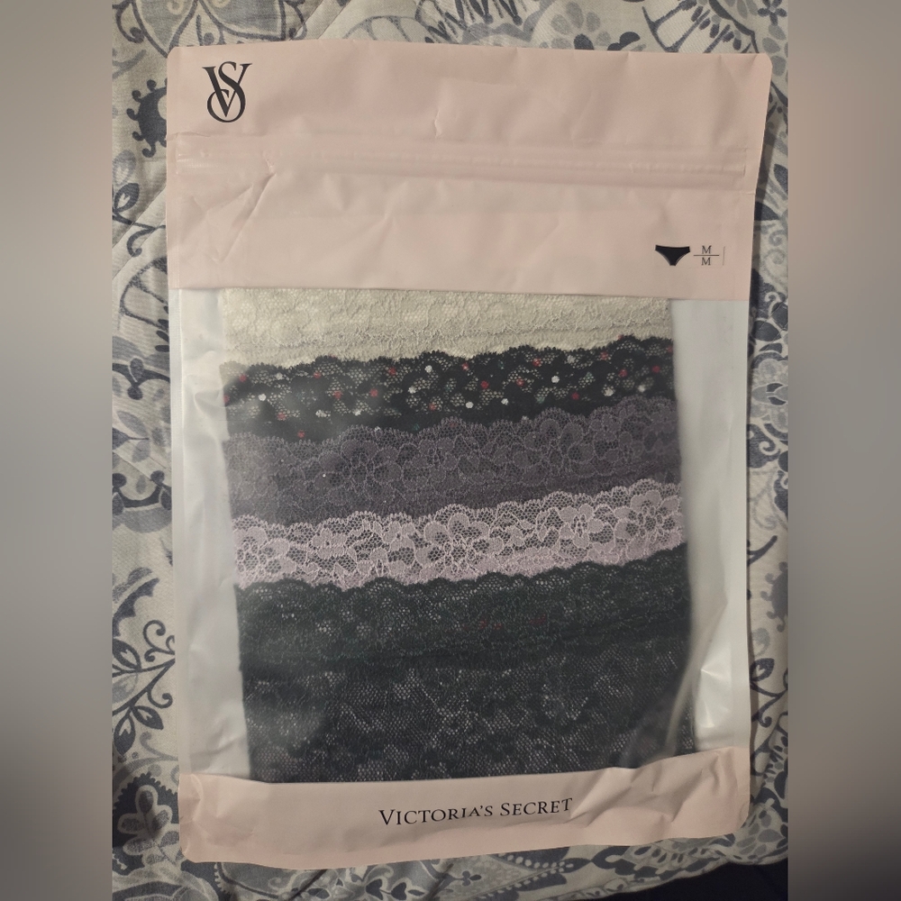 Victoria's Secret Lace Panties Set - Purple, Gray, Black